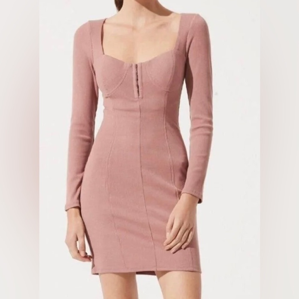 ASTR The Label Ribbed Sweater Dress